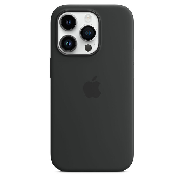 Apple iPhone 14 Pro Silikon Case mit MagSafe, mitternacht