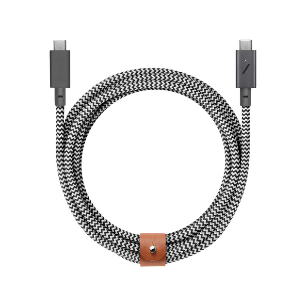 Native Union Belt Pro USB-C Kabel 2.4m mit LED-Anzeige, 240W, zebra