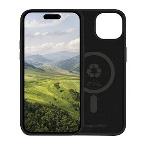 dbramante Monaco Silikon Case mit MagSafe für iPhone 15, schwarz
