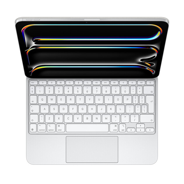 Sie sehen das Produktbild 01 von Apple Magic Keyboard für iPad Pro 13" (M4), weiss, deutsch Apple Magic Keyboard für iPad Pro 13" (M4), weiss, deutsch