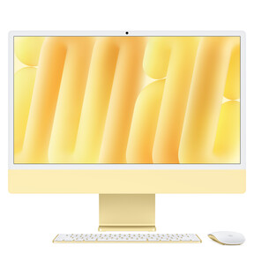 iMac 24&amp;quot; mit 4.5K Retina Display, M4 Chip 8-Core CPU und 8-Core GPU, 16GB, 256GB SSD, gelb